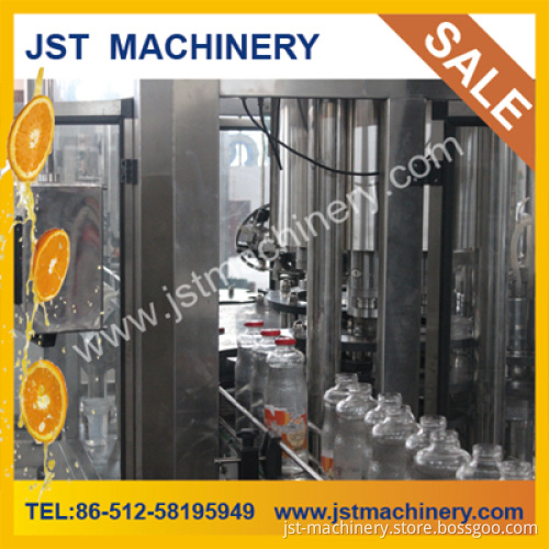 Automatic Fresh Fruit Juice Glass Bottle Filling Machine / Line